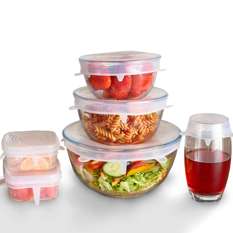 EcoInnova™ 6 Pack Stretch & Seal Silicone Lids