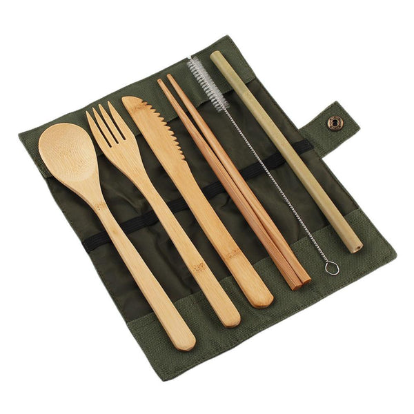 Bamboo Travel Cutlery Set - ECOINNOVA