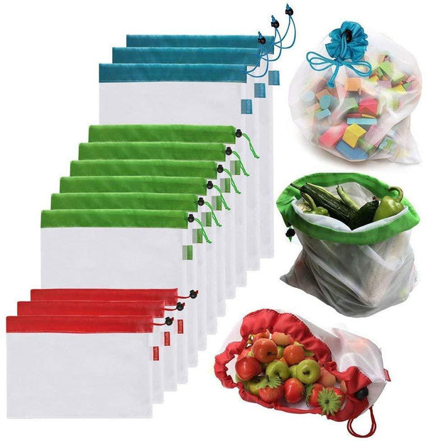 Zero-Waste Reusable Produce Bags (12 pcs./set) - ECOINNOVA